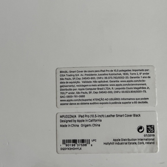 NWB - Apple Leather Smart Cover for iPad Pro 10.5", iPad 7th & 8th, Air 3rd - Picture 3 of 4